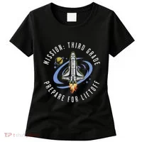 Mission Third Grade Space Rocket Back To School Vi Women's T-Shirt thumb 0