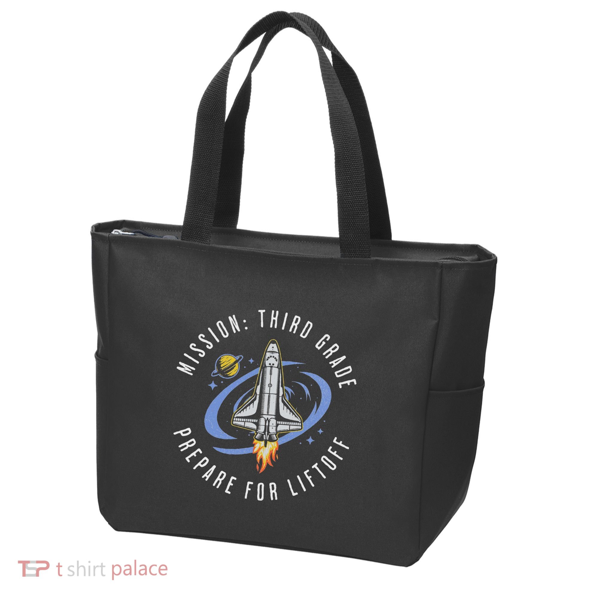 Mission Third Grade Space Rocket Back To School Vi Tote Bag