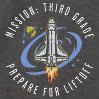 Mission Third Grade Space Rocket Back To School Vi Vector Backpack thumb 2