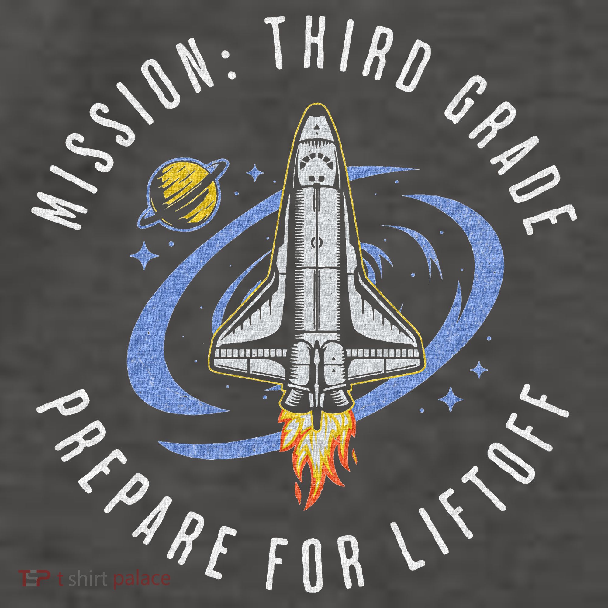 Mission Third Grade Space Rocket Back To School Vi Vector Backpack