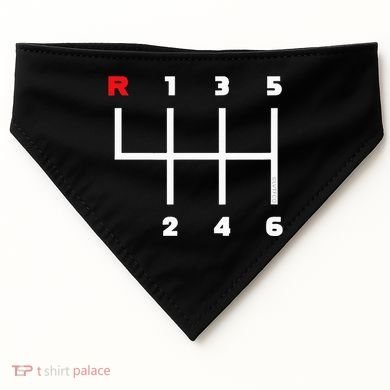 Manual Transmission Gear Shifter Pattern USA-Made Doggie Bandana