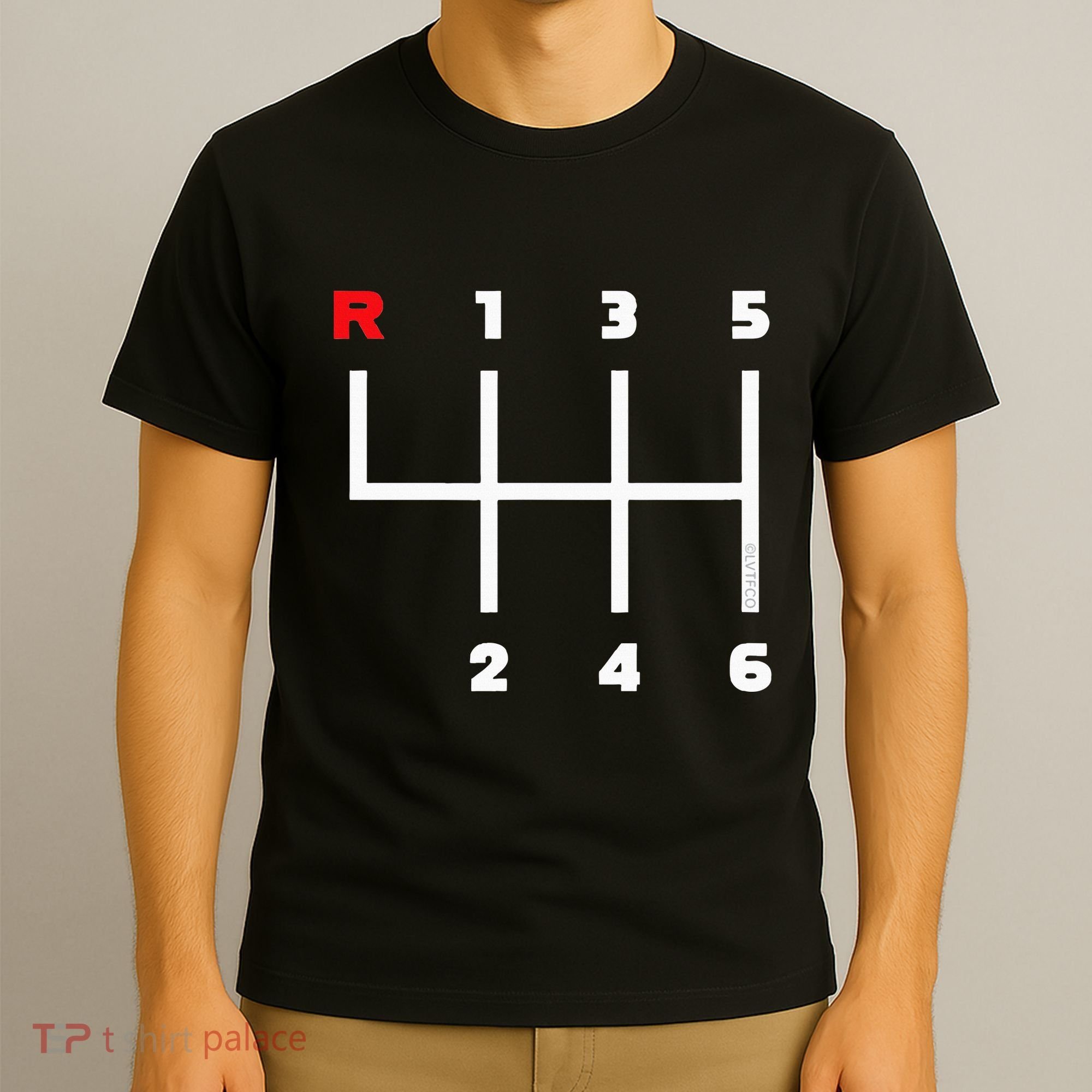 Manual Transmission Gear Shifter Pattern T-Shirt