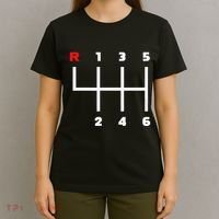 Manual Transmission Gear Shifter Pattern T-Shirt thumb 4
