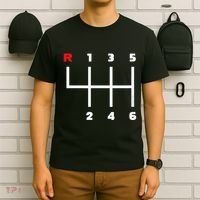 Manual Transmission Gear Shifter Pattern T-Shirt thumb 6