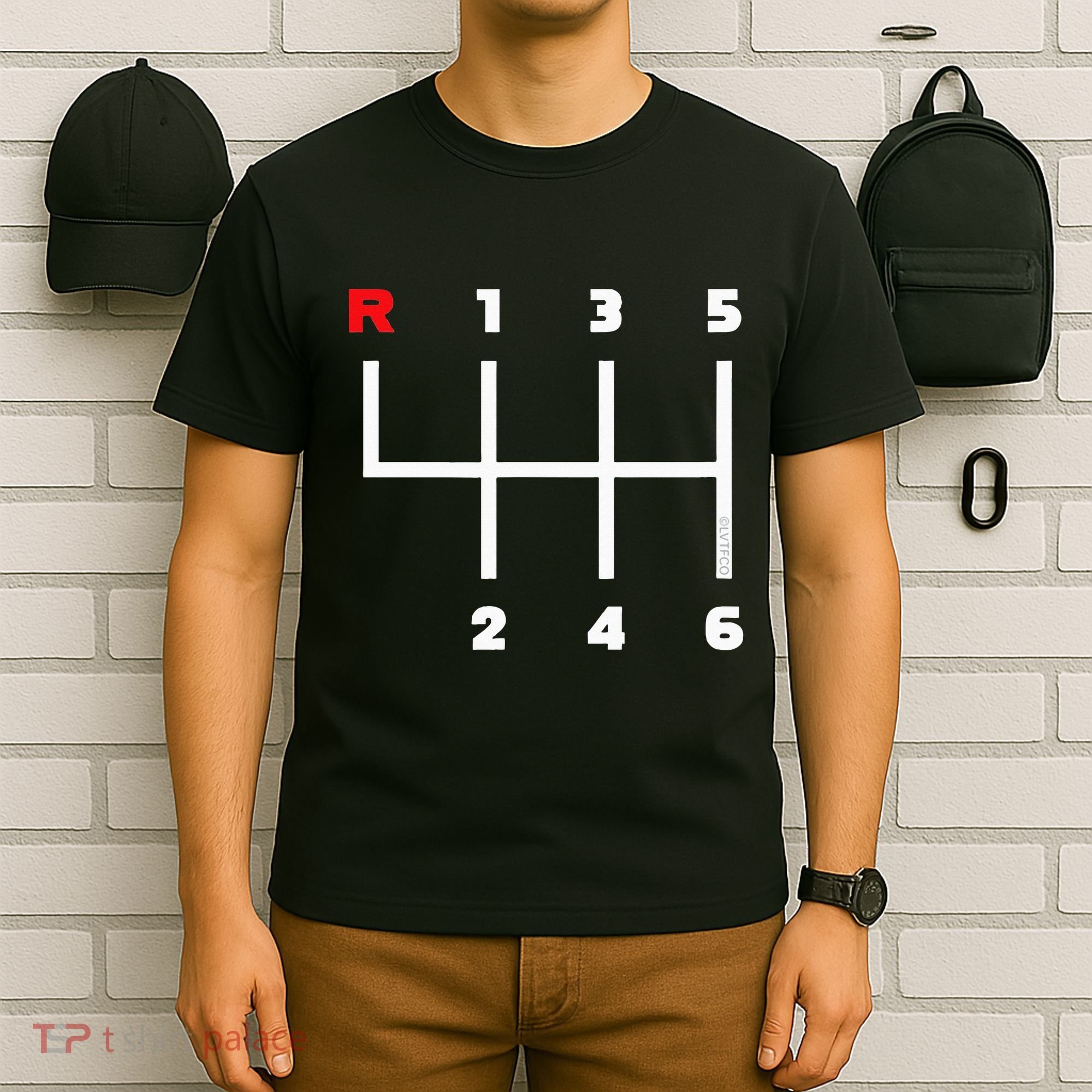 Manual Transmission Gear Shifter Pattern T-Shirt
