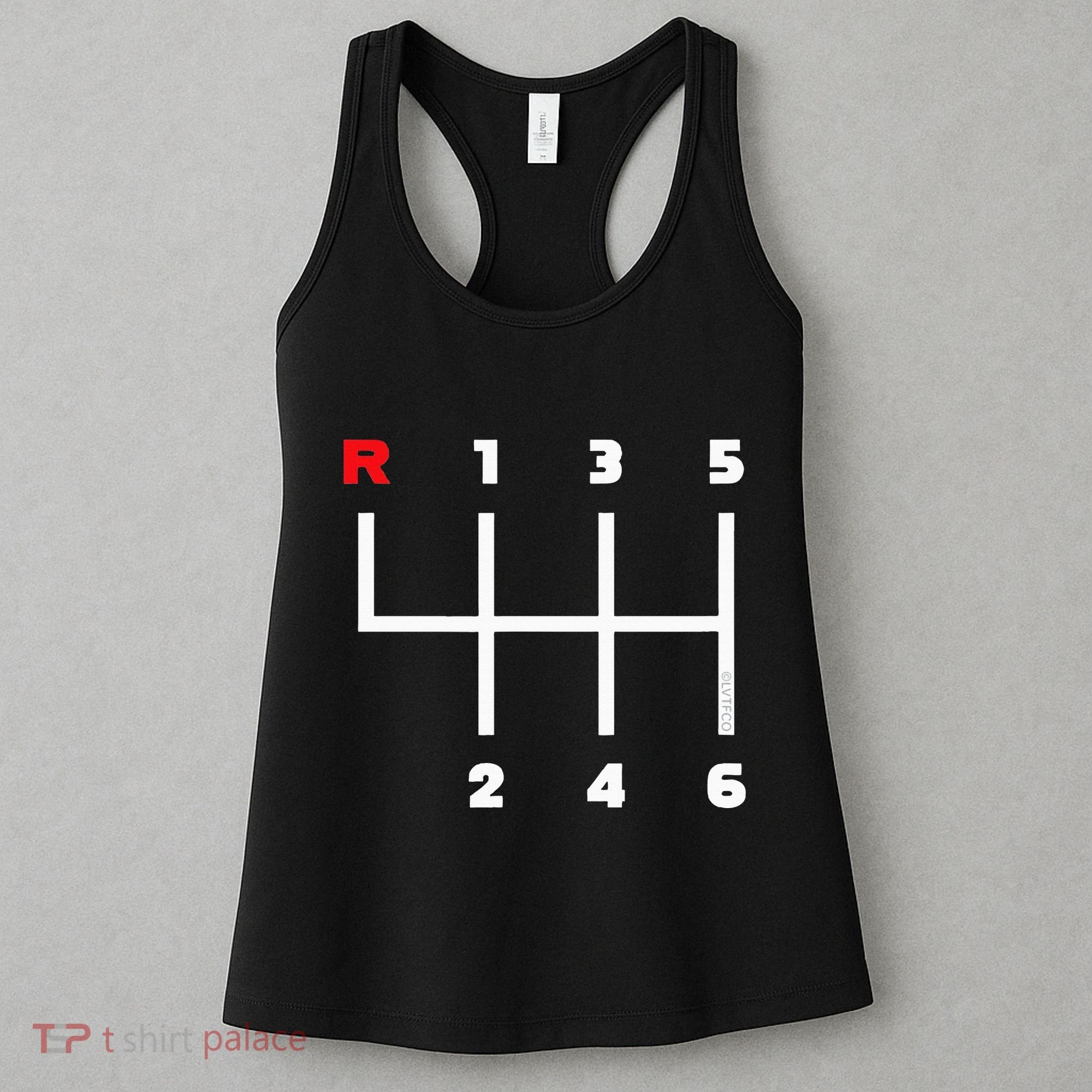 Manual Transmission Gear Shifter Pattern Women's Tank Top