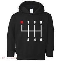 Manual Transmission Gear Shifter Pattern Toddler Hoodie thumb 0