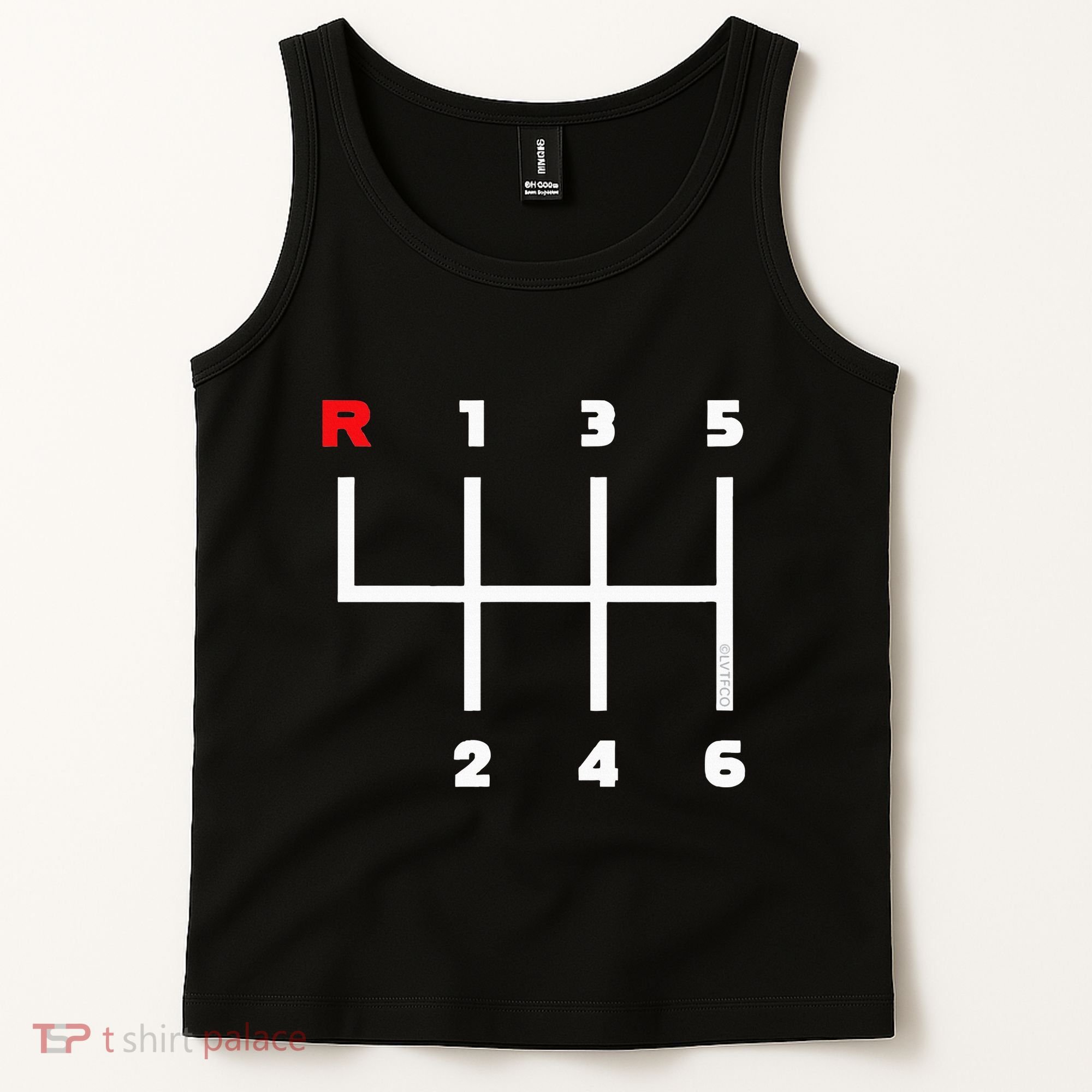 Manual Transmission Gear Shifter Pattern Tank Top