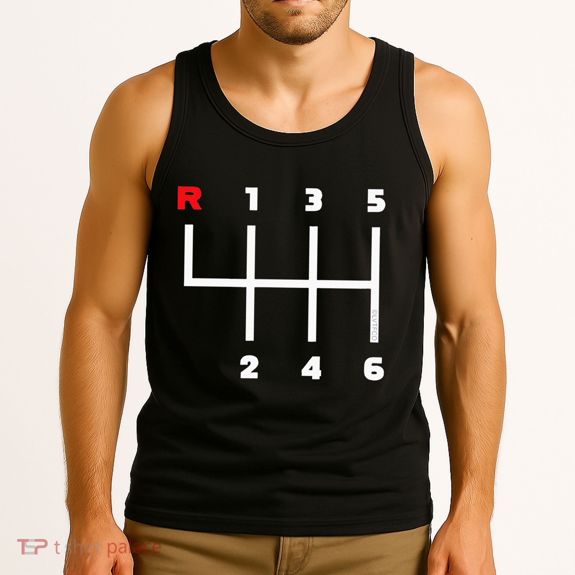 Manual Transmission Gear Shifter Pattern Tank Top