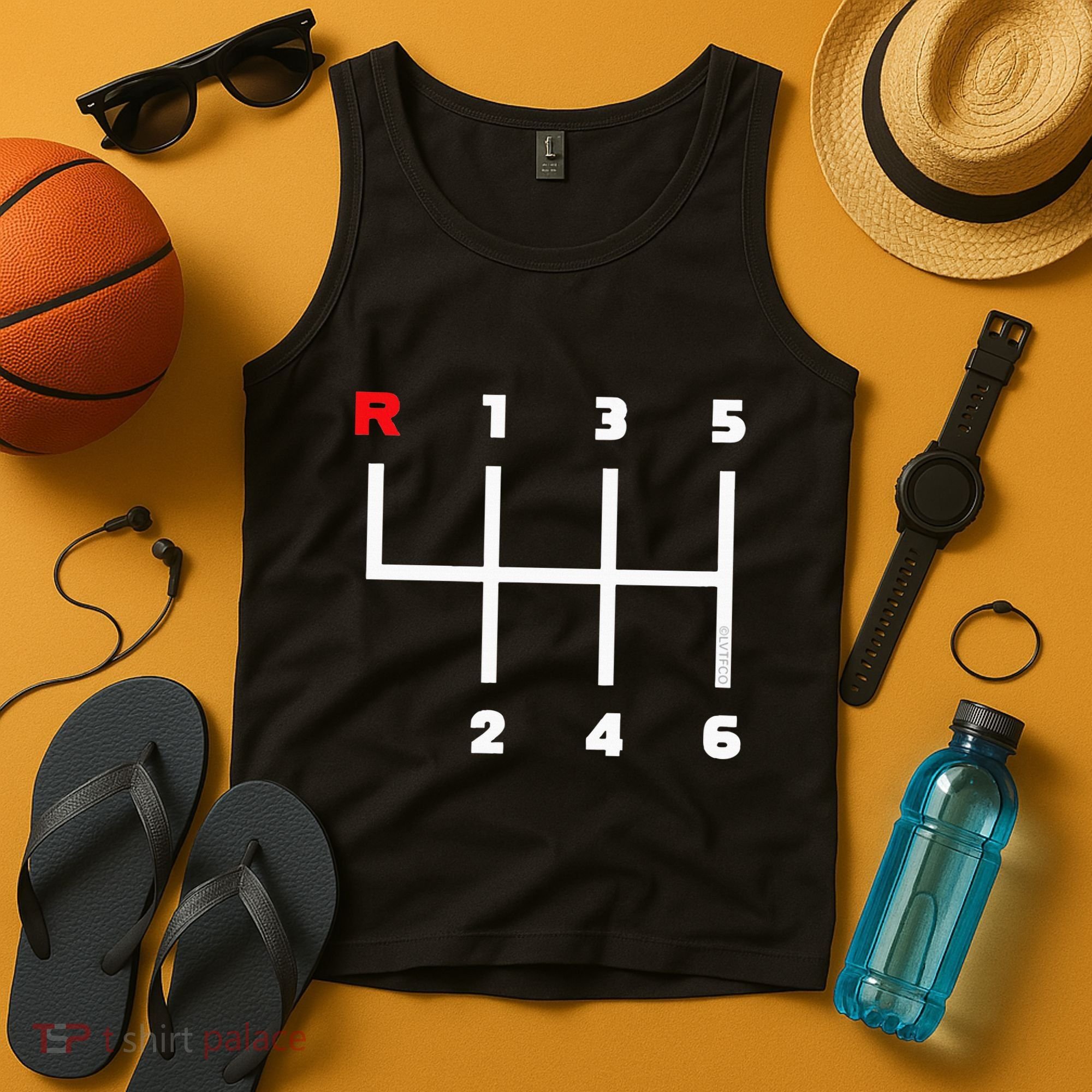 Manual Transmission Gear Shifter Pattern Tank Top