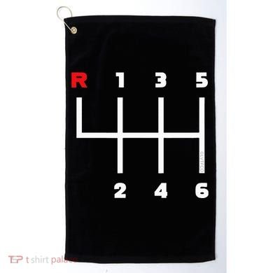 Manual Transmission Gear Shifter Pattern Golf Towel