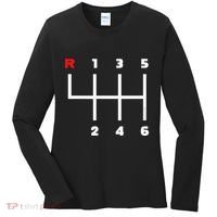 Manual Transmission Gear Shifter Pattern Women's Long Sleeve Shirt thumb 0