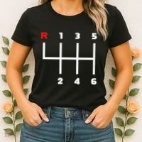 Manual Transmission Gear Shifter Pattern Women's T-Shirt thumb 2