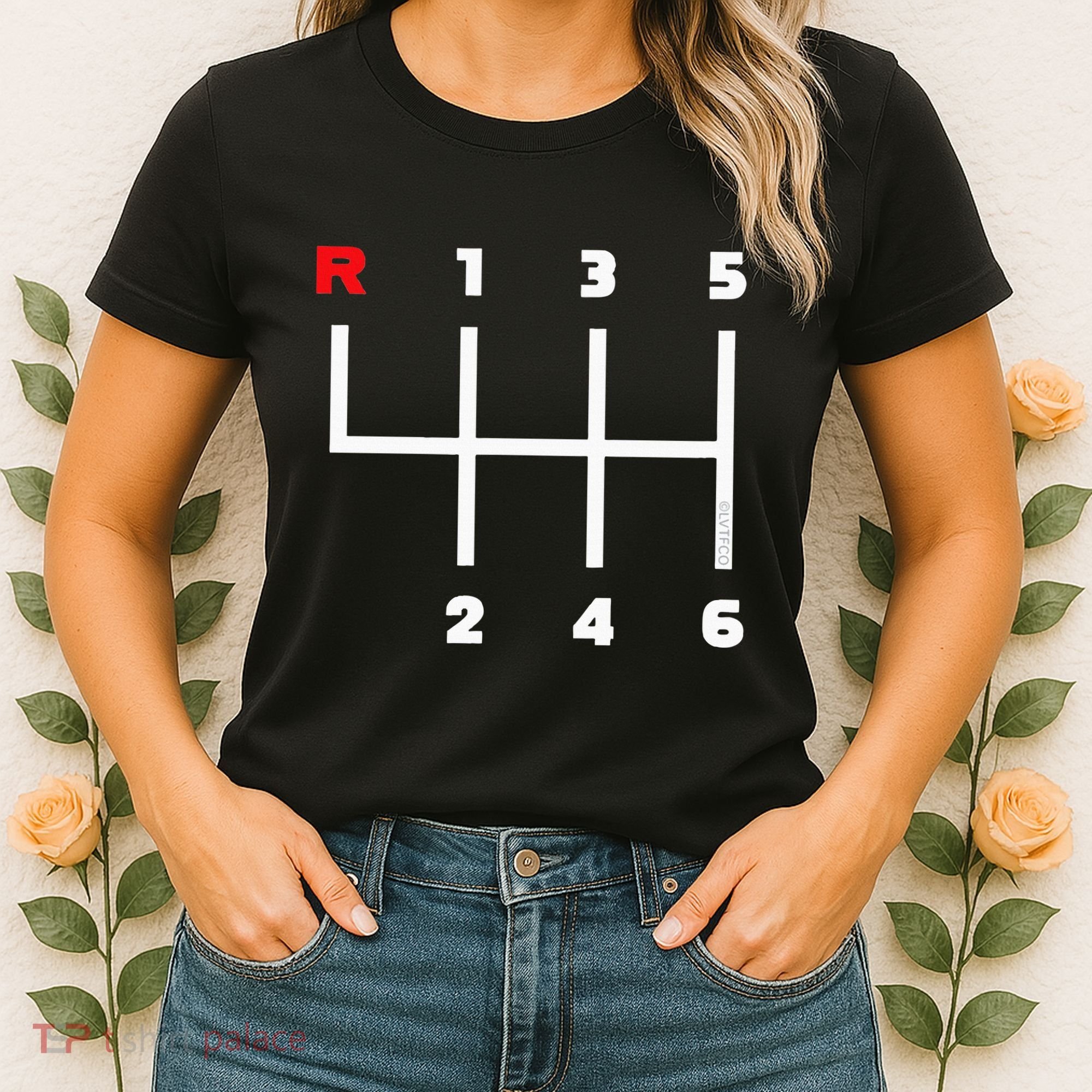 Manual Transmission Gear Shifter Pattern Women's T-Shirt