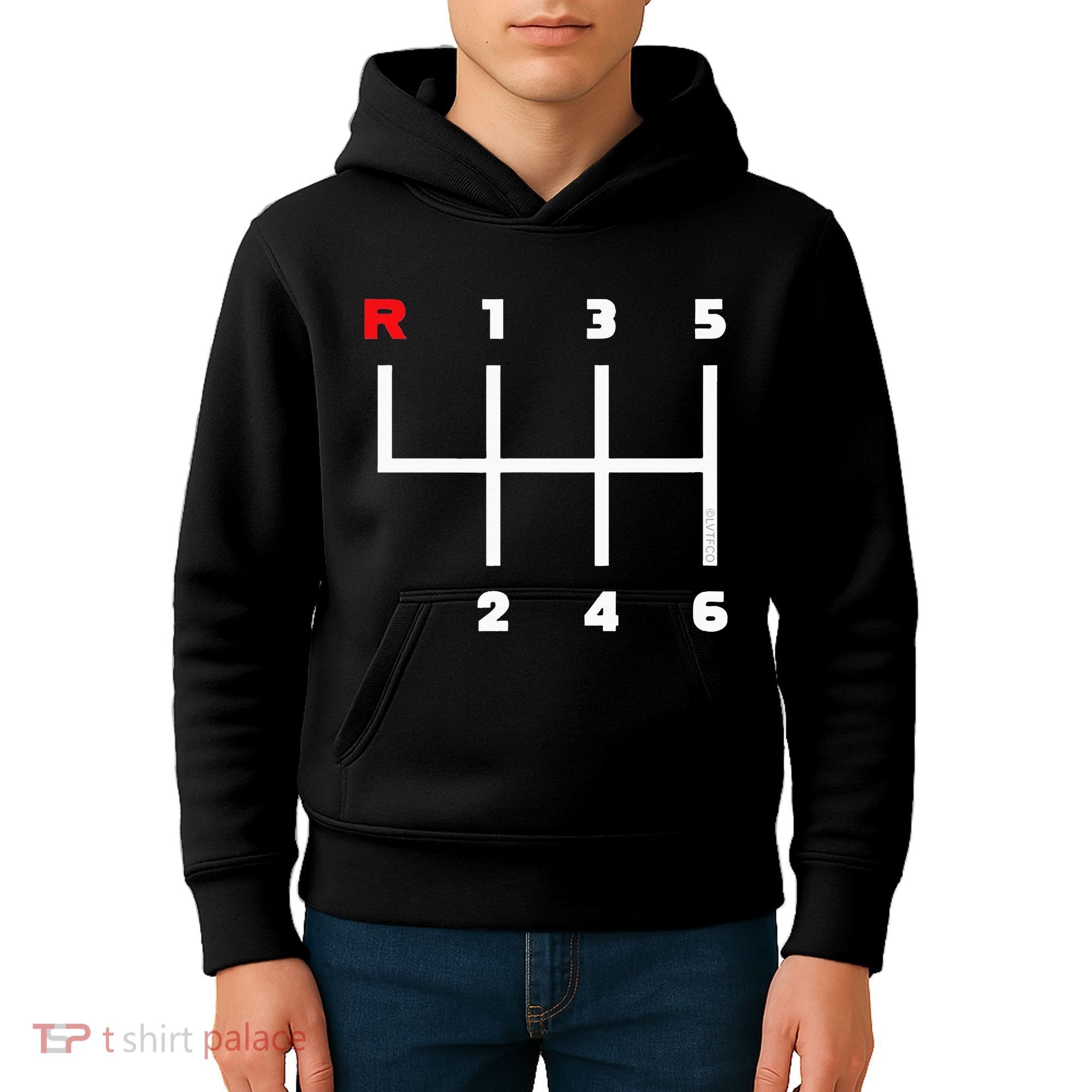 Manual Transmission Gear Shifter Pattern Kids Hoodie