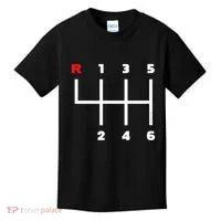 Manual Transmission Gear Shifter Pattern Kids T-Shirt thumb 0