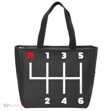 Manual Transmission Gear Shifter Pattern Tote Bag