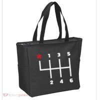 Manual Transmission Gear Shifter Pattern Tote Bag thumb 2
