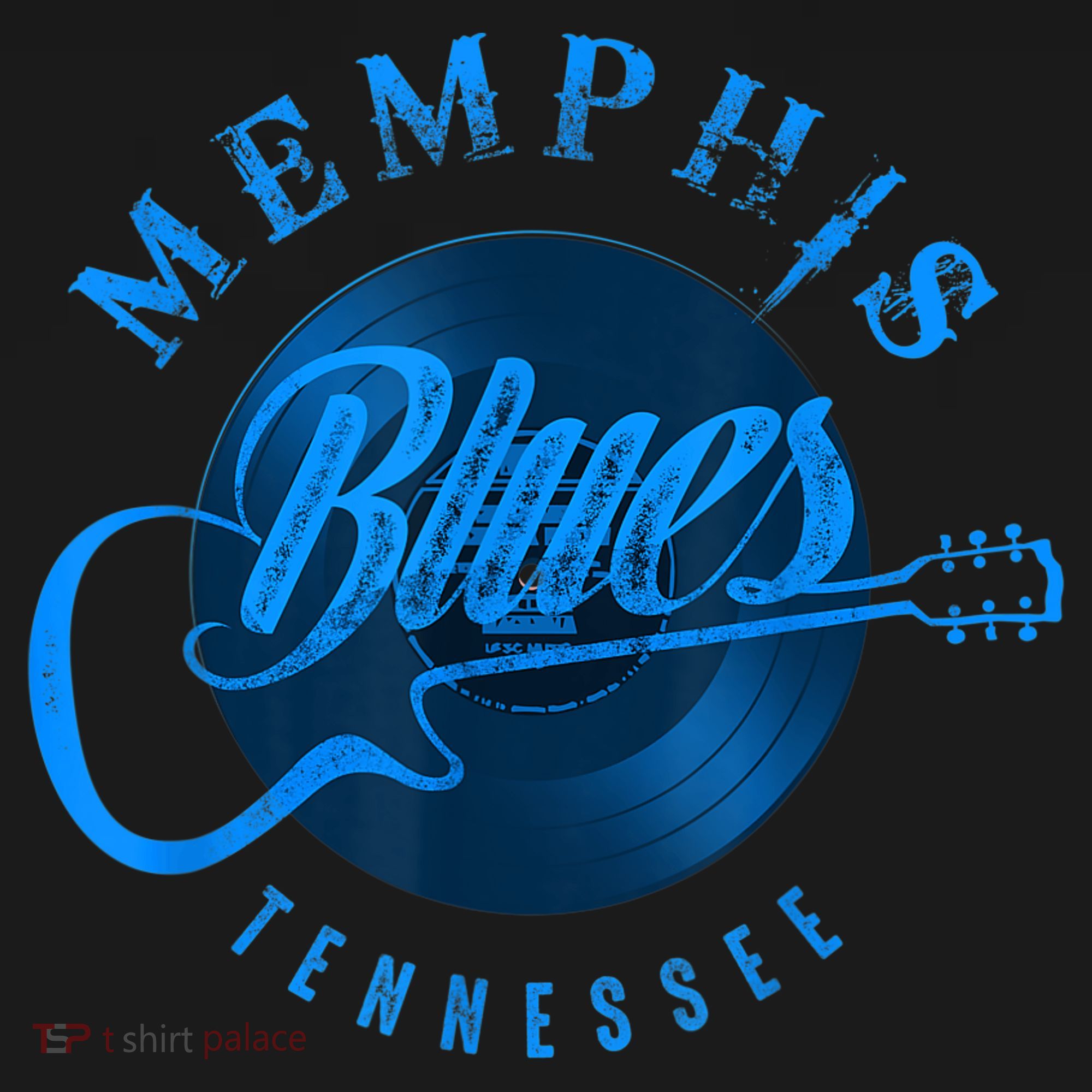Memphis Tennessee Guitar Vintage T-Shirt