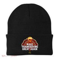 Make Thanksgiving Great Again Trump Turkey Beanie thumb 0