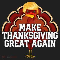 Make Thanksgiving Great Again Trump Turkey Beanie thumb 2