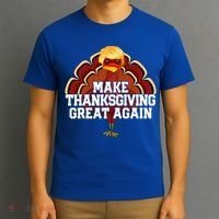 Make Thanksgiving Great Again Trump Turkey T-Shirt thumb 3