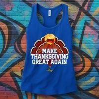 Make Thanksgiving Great Again Trump Turkey Women's Tank Top thumb 3