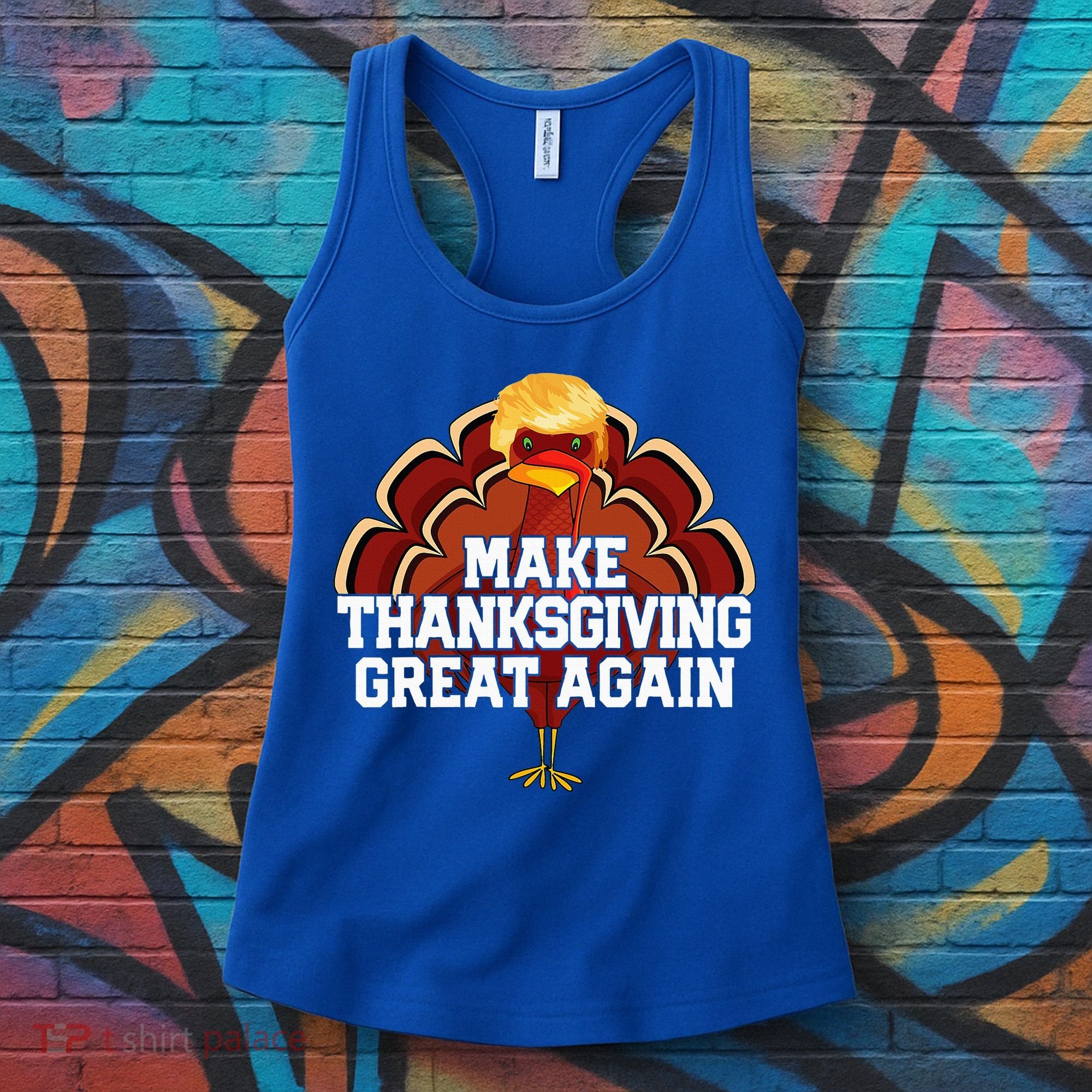 Make Thanksgiving Great Again Trump Turkey Women's Tank Top