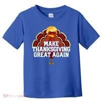 Make Thanksgiving Great Again Trump Turkey Toddler T-Shirt thumb 0