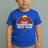 Make Thanksgiving Great Again Trump Turkey Toddler T-Shirt thumb 2