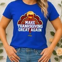 Make Thanksgiving Great Again Trump Turkey Women's T-Shirt thumb 2