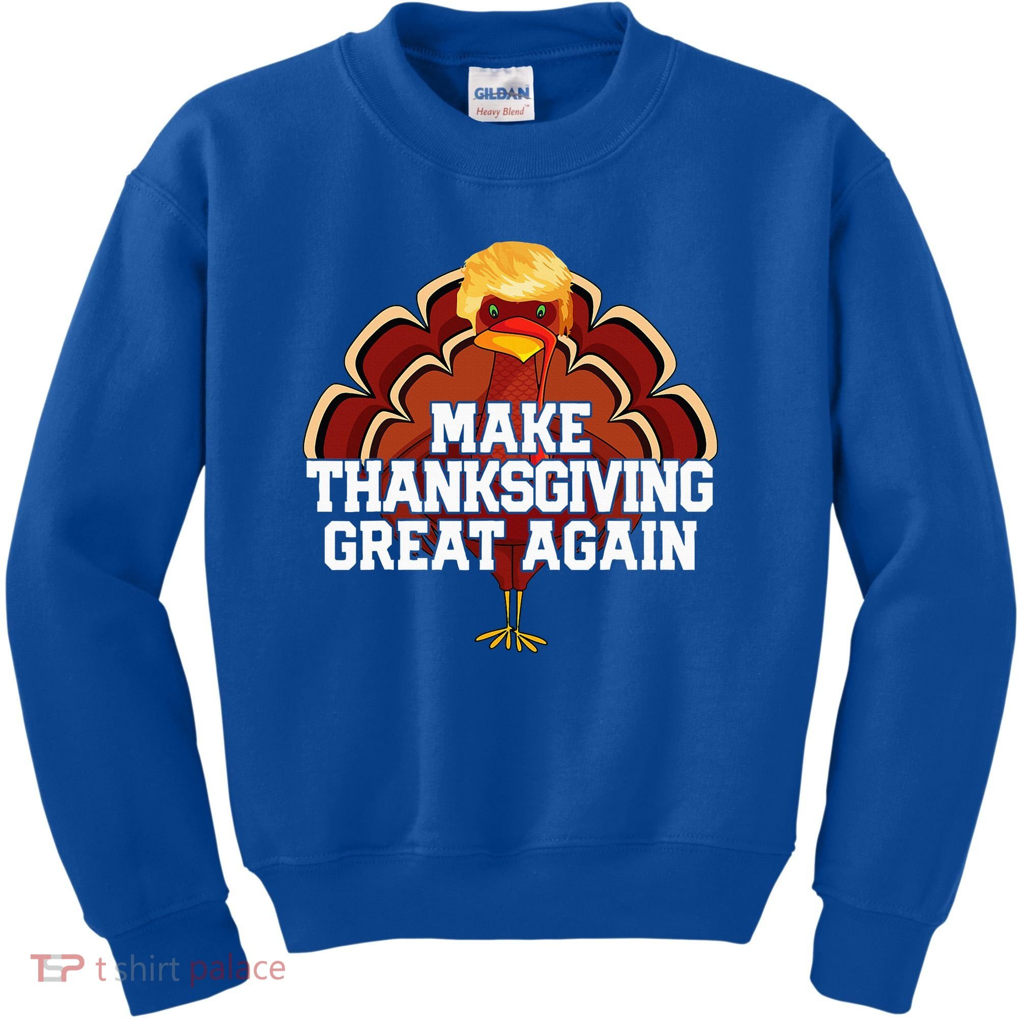Make Thanksgiving Great Again Trump Turkey Kids Sweatshirt
