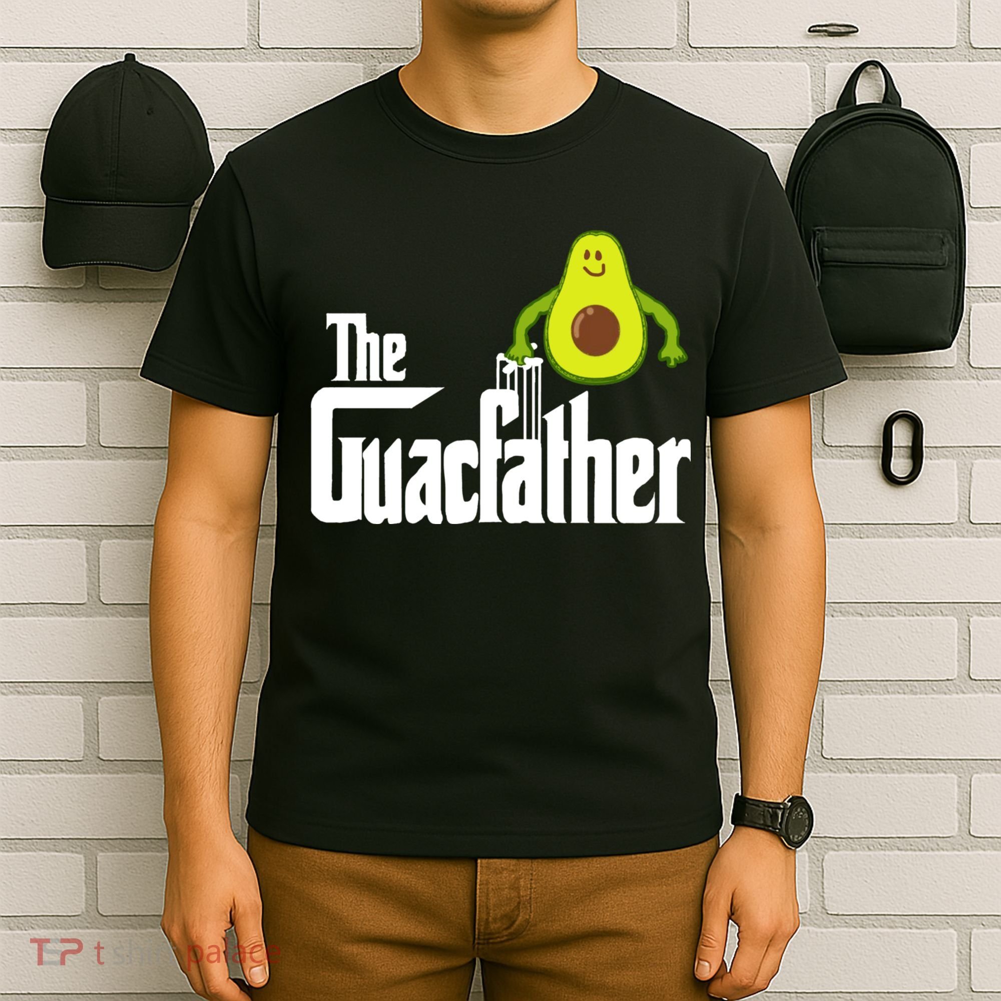 Men The Guac Father Funny Guacamole Avocado Lover T-Shirt