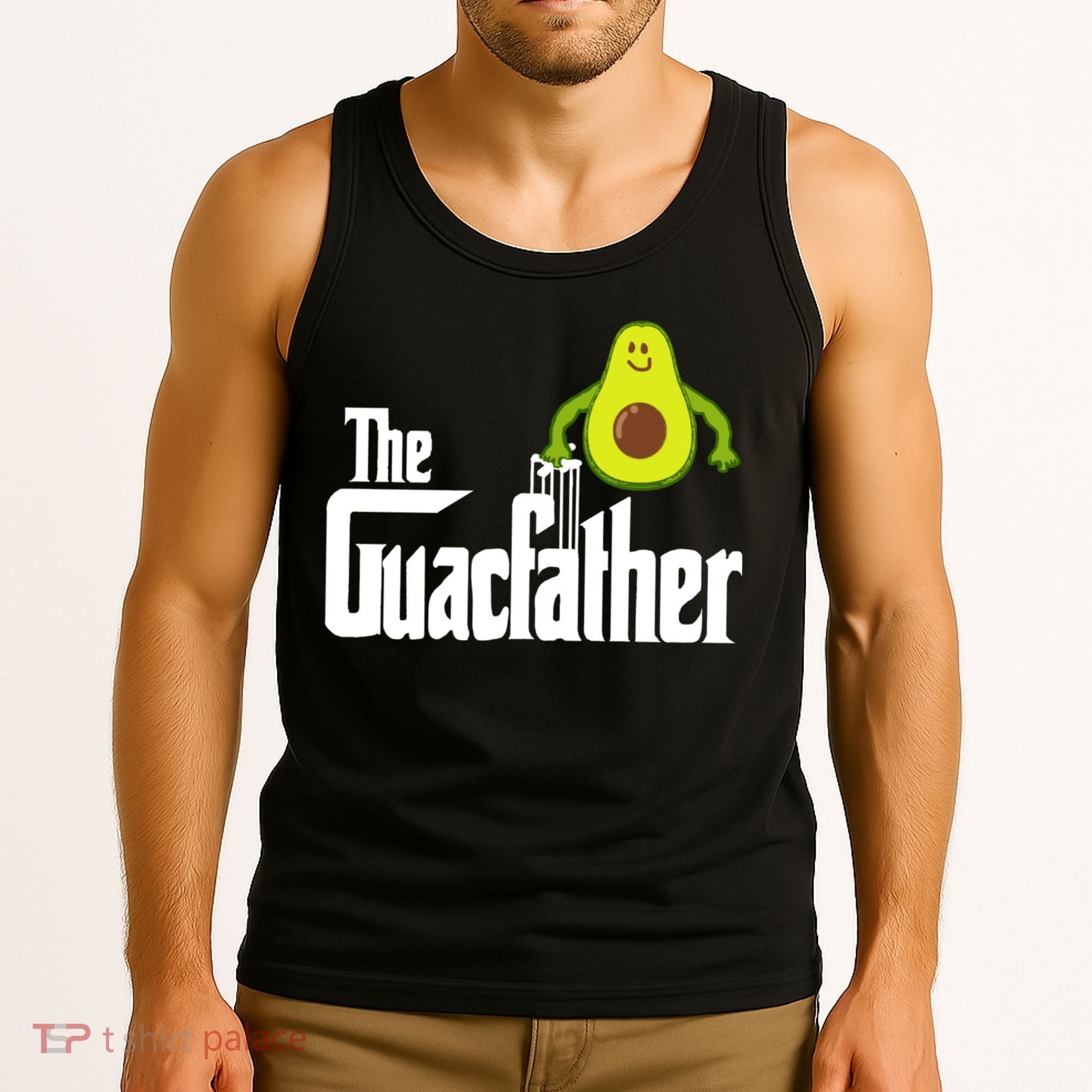 Men The Guac Father Funny Guacamole Avocado Lover Tank Top