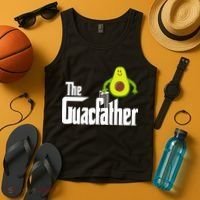 Men The Guac Father Funny Guacamole Avocado Lover Tank Top thumb 4