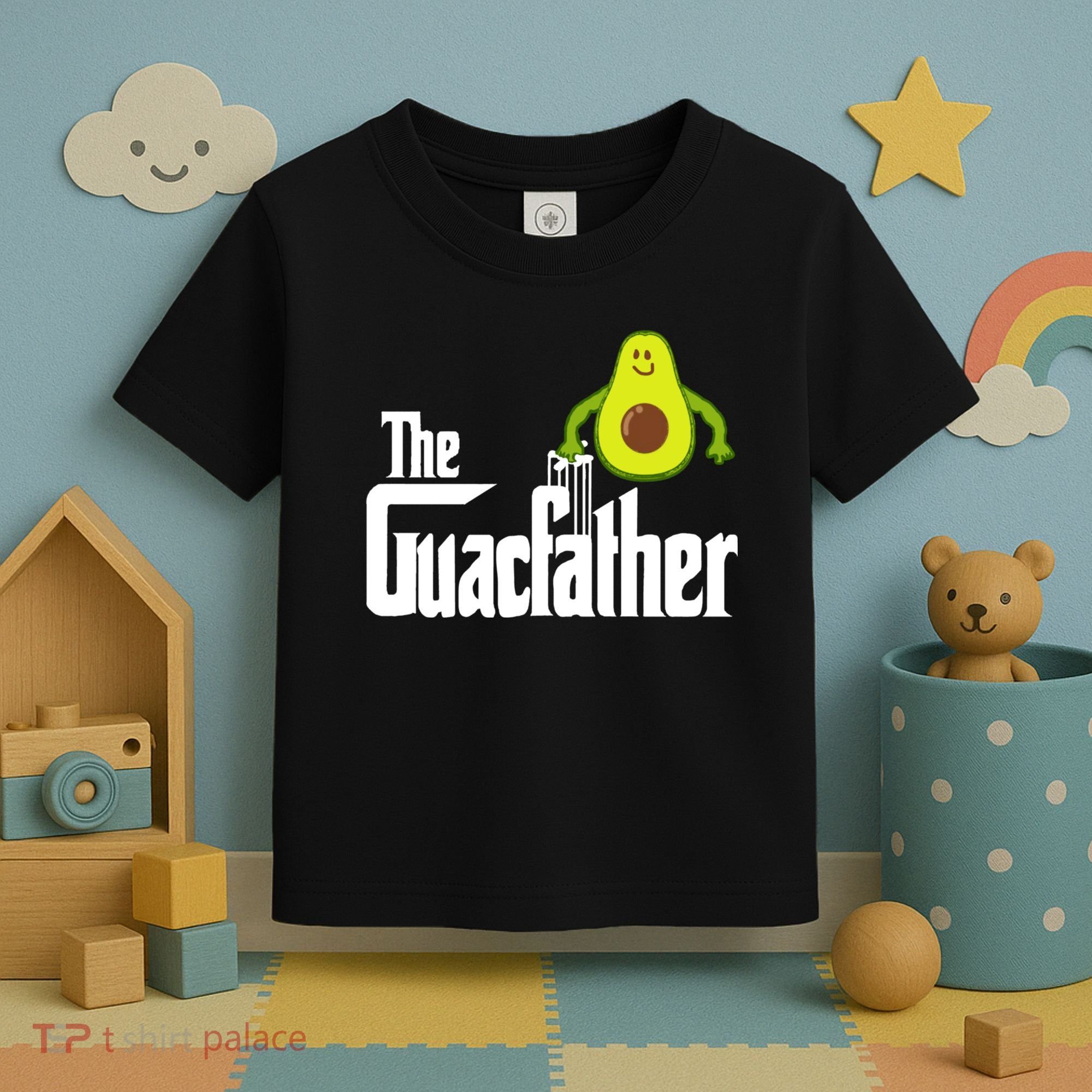 Men The Guac Father Funny Guacamole Avocado Lover Toddler T-Shirt