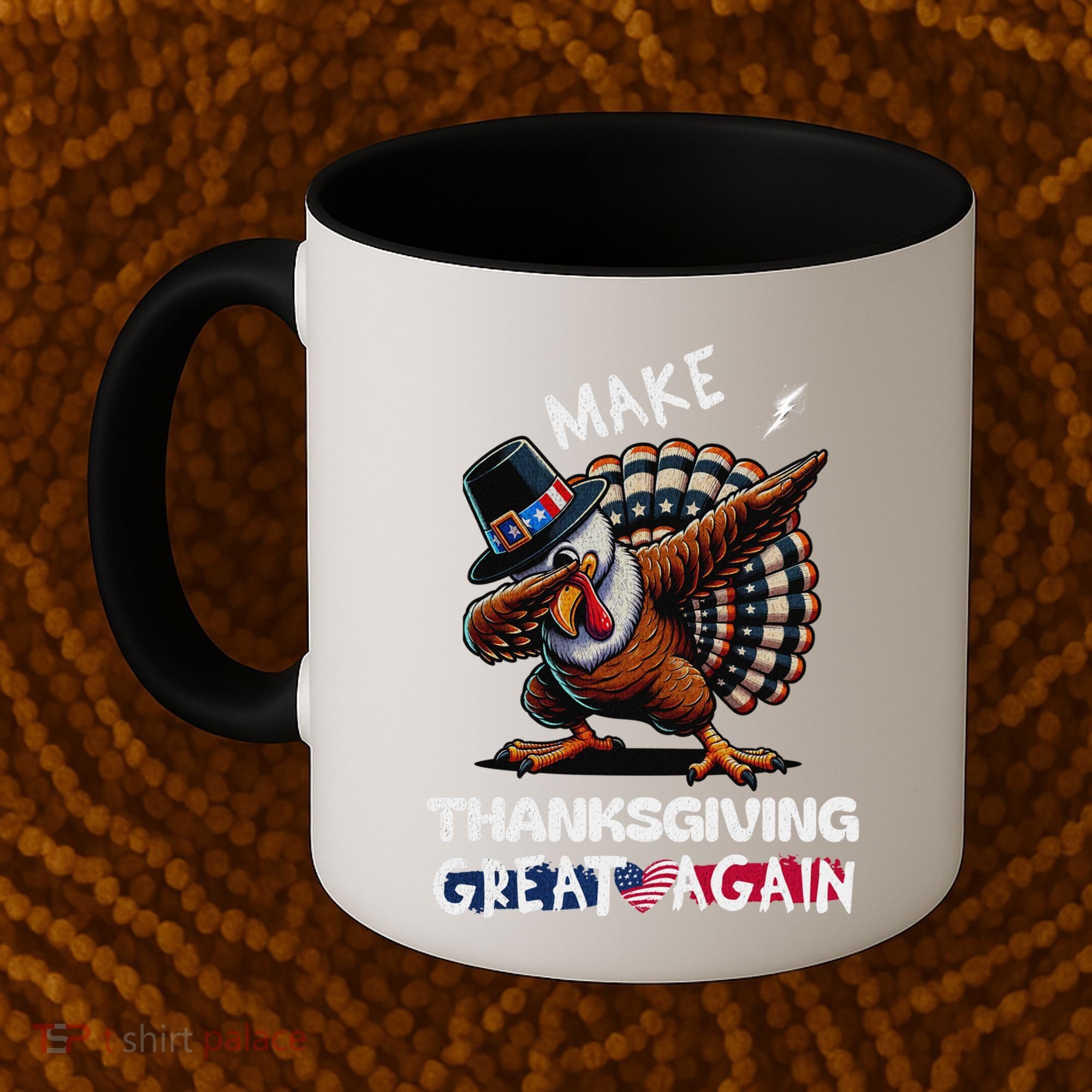 Make Thanksgiving Great Again Dabbing Turkey Trump American Gift Coffee Mug