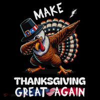 Make Thanksgiving Great Again Dabbing Turkey Trump American Gift Coffee Mug thumb 5