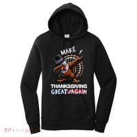 Make Thanksgiving Great Again Dabbing Turkey Trump American Gift Women's Hoodie thumb 0