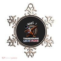 Make Thanksgiving Great Again Dabbing Turkey Trump American Gift Ornament thumb 0