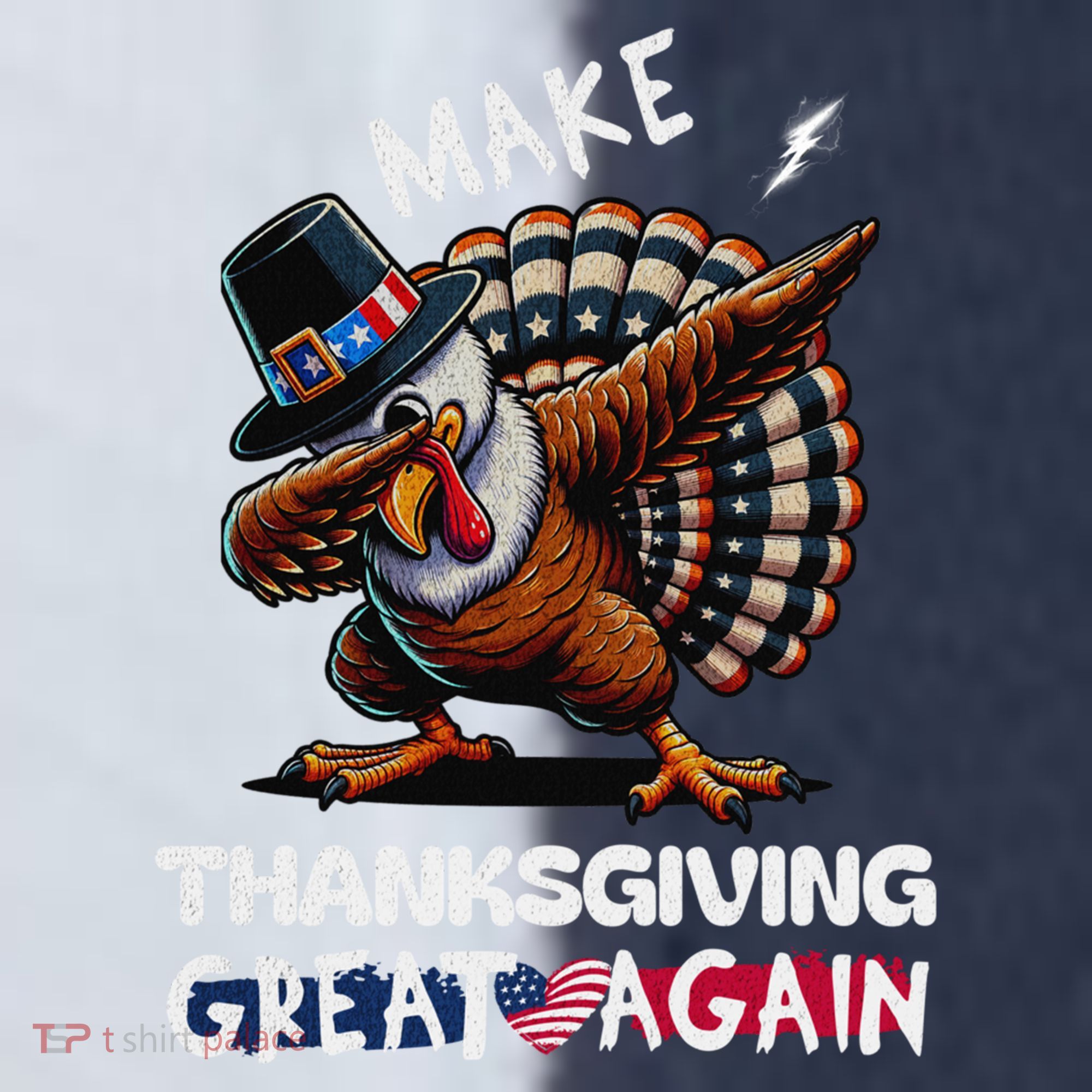 Make Thanksgiving Great Again Dabbing Turkey Trump American Gift Sport-Tek Competitor United Soccer Jersey