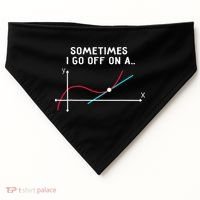 Math Teacher Gifts Sometimes I go off on a tangent USA-Made Doggie Bandana thumb 0