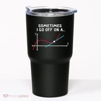 Math Teacher Gifts Sometimes I go off on a tangent Tumbler thumb 0