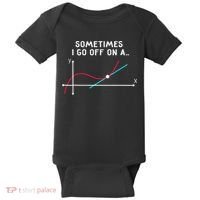 Math Teacher Gifts Sometimes I go off on a tangent Baby Bodysuit thumb 0