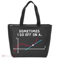 Math Teacher Gifts Sometimes I go off on a tangent Tote Bag thumb 0