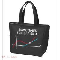 Math Teacher Gifts Sometimes I go off on a tangent Tote Bag thumb 3