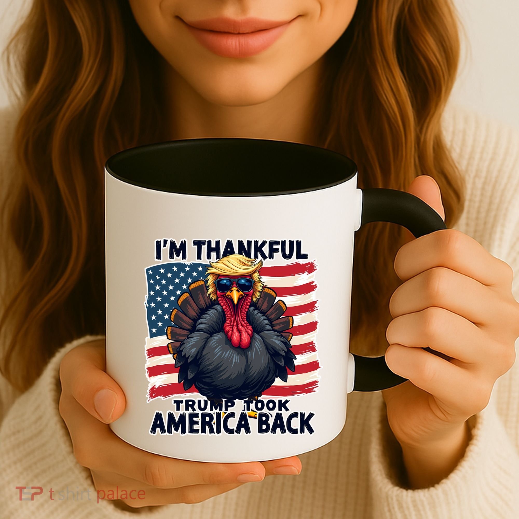 Make Thanksgiving Great Again Funny Turkey Trump American Gift Coffee Mug