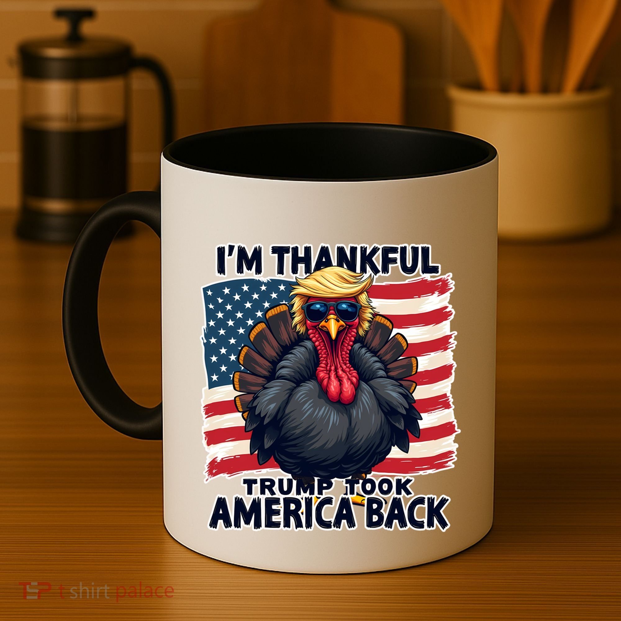 Make Thanksgiving Great Again Funny Turkey Trump American Gift Coffee Mug