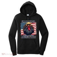 Make Thanksgiving Great Again Funny Turkey Trump American Gift Women's Hoodie thumb 0