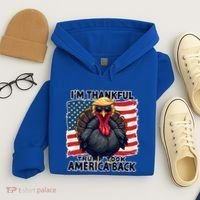 Make Thanksgiving Great Again Funny Turkey Trump American Gift Hoodie thumb 4